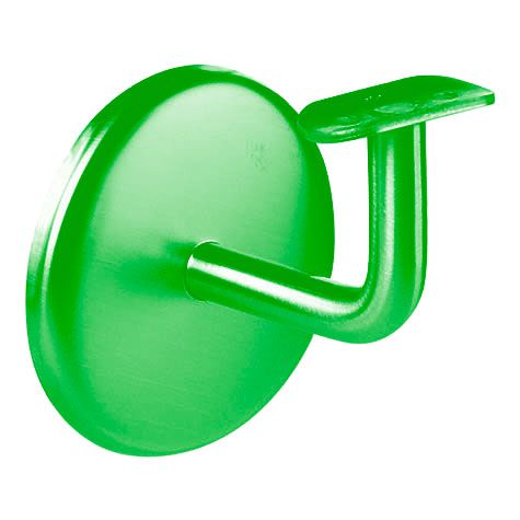 farbige Handlaufkonsole für Innenbereich mit Auflageschale aus Edelstahl